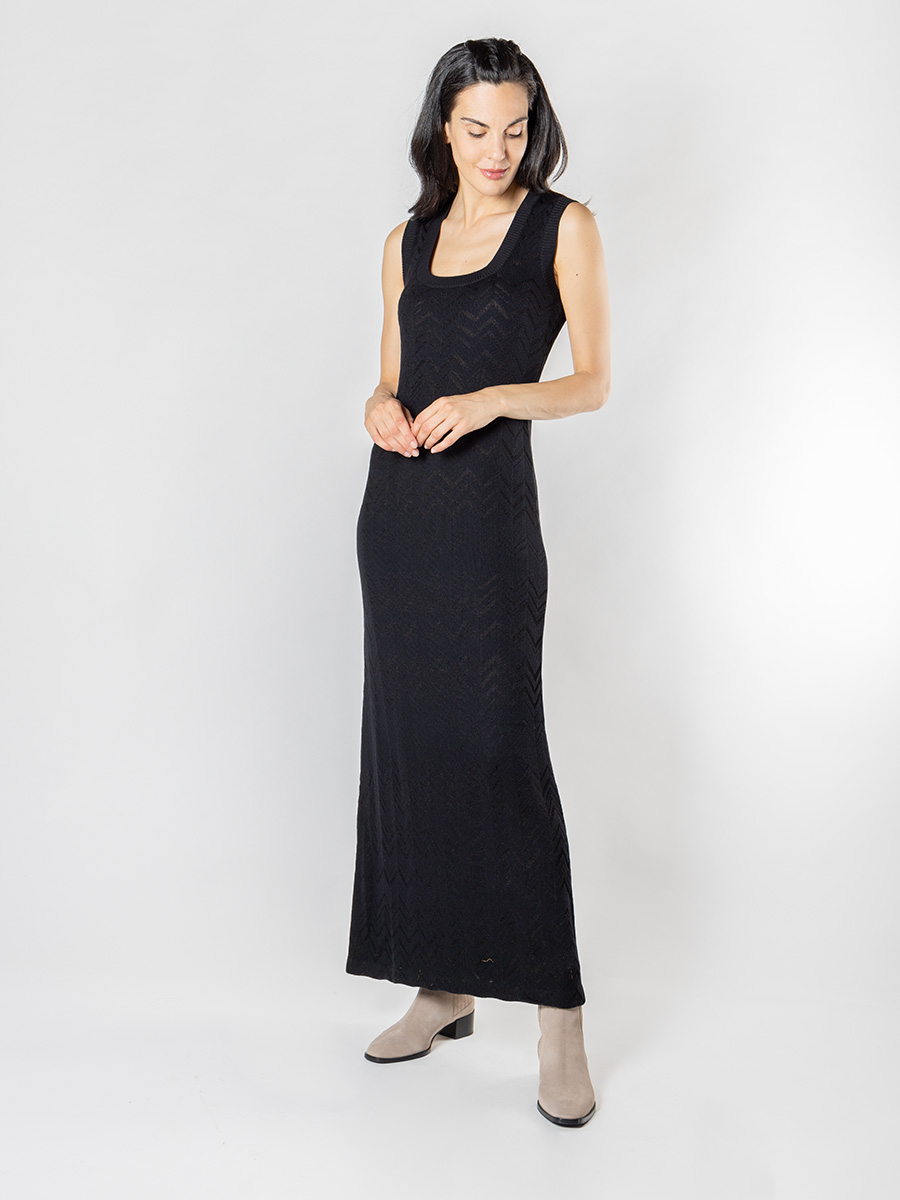 Maxi-Strickkleid