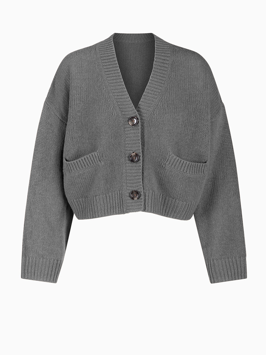 Woll-Cardigan in Grau von Reyer