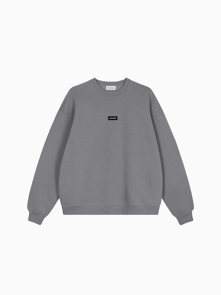 Sweatshirt in Dunkelgrau von OH APRIL