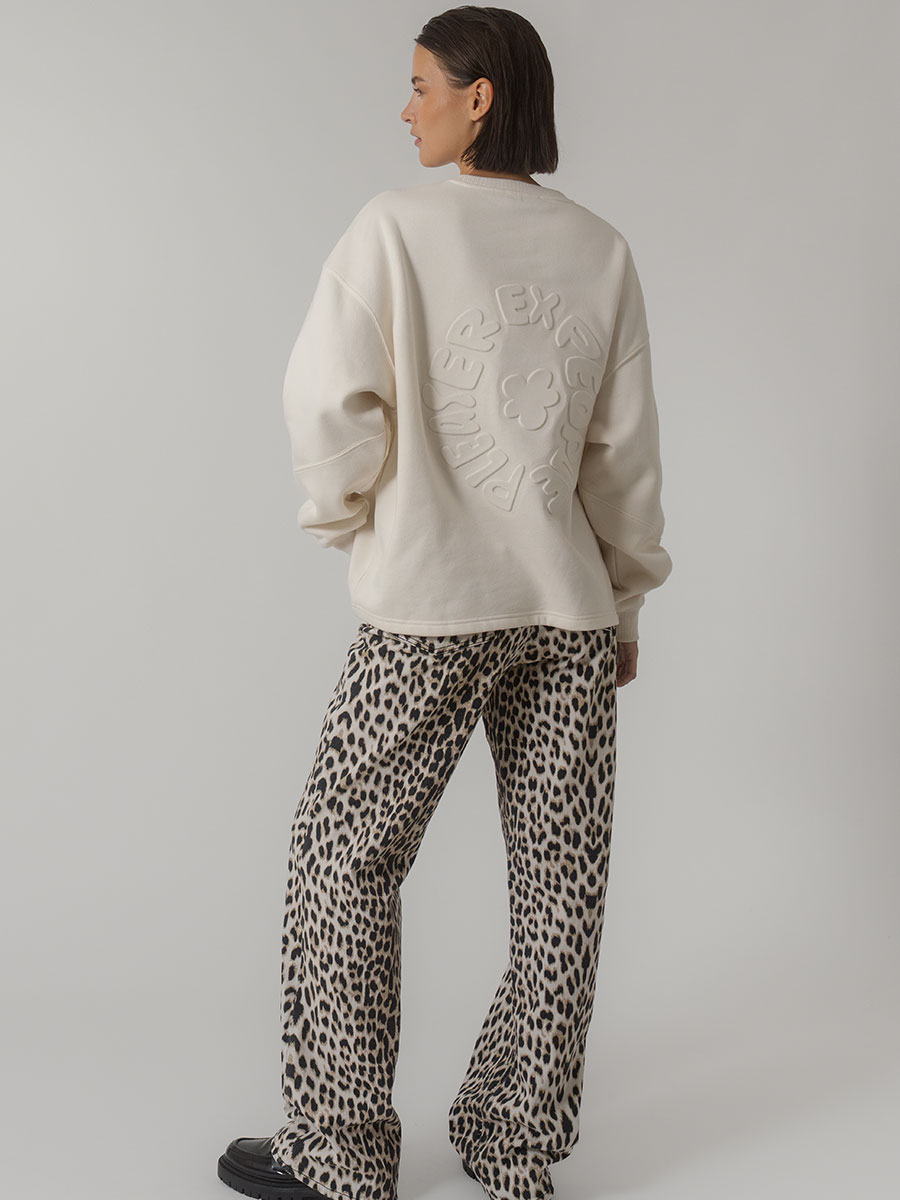 Sweatshirt in Creme von OH APRIL