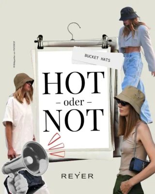 Bucket Hats sind zurück ✨ Der einstige 90s-Kult erlebt aktuell sein großes Fashion-Comeback und ist wieder fester Bestandteil moderner Sommer-Looks.

Ob Streetstyle oder elegantes Styling-Piece - der Trend zeigt sich vielseitig, leicht kombinierbar und überraschend wandelbar. Unsere Meinung ist eindeutig: HOT 🔥 - aber entscheidend ist das richtige Material und Styling.

Denn genau hier trennt sich der Look: von sportlich-lässig bis modern-elegant.

Jetzt sind Sie gefragt 👇🏼
Wie stehen Sie zu Bucket Hats? Tragen Sie den Trend - oder eher nicht? 

💬 Diskutieren Sie mit uns in den Kommentaren!

#reyerlooks #buckethat #fashiontrend #hotornot #fashioncommunity