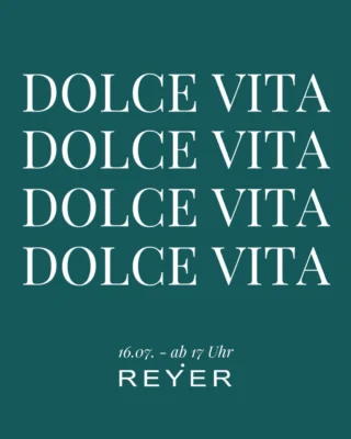 🇮🇹 DOLCE VITA - genau danach fühlt sich der 16.07. an. 🍋✨

Ein lauer Sommerabend, Pizza frisch aus dem Ofen, ein spritziger Aperitivo in der Hand, Gelato zum Abschluss und ganz viel italienisches Lebensgefühl. 🍕🍷🍦

Mit PIZZA E VINO holen wir das Dolce Vita zurück - mitten in unseren Store. Freuen Sie sich auf Genuss, gute Musik, tolle Gespräche und einen Abend, der sich ein bisschen wie Urlaub anfühlt. ☀️

Also... lassen Sie den Alltag für ein paar Stunden hinter sich und genießen Sie mit uns das Leben auf italienisch. ❤️

📍 16.07.26
🍕 PIZZA E VINO bei REYER

Ci vediamo? A presto! 🇮🇹✨

#reyerlooks #pizzaevino #dolcevita #aperitivotime #italiansummer