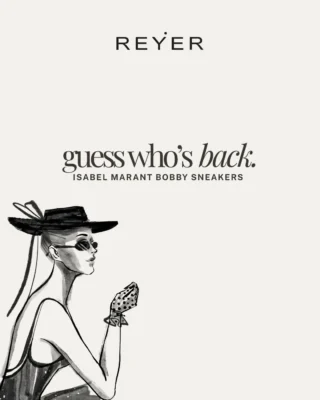 Es gibt Trends, die verschwinden. Und dann gibt es jene, die Jahre später stärker zurückkommen als je zuvor. 👟✨

Mit unserer neuen Serie „GUESS WHO’S BACK“ werfen wir einen Blick auf ikonische Fashion-Pieces, die gerade ihr großes Comeback feiern. Den Anfang macht ein echter Klassiker: der Bobby Sneaker von @isabelmarant 🤍

Anfang der 2010er war er auf den Straßen, in Streetstyle-Galerien und an den Füßen zahlreicher Fashion-Ikonen kaum wegzudenken. Heute ist er zurück - und sorgt wieder für Gesprächsstoff. Denn eines ist sicher: Der Bobby Sneaker polarisiert. Man liebt ihn oder eben nicht. 💭

Doch genau das macht Mode so spannend. Trends kommen und gehen, werden neu interpretiert und kehren oft genau dann zurück, wenn man sie am wenigsten erwartet. Die aktuelle 2000er-Welle zeigt eindrucksvoll, dass echte Klassiker nie ganz verschwinden. ✨

Wie stehen Sie zum Bobby Sneaker - Fashion-Comeback oder lieber ein Trend der Vergangenheit? Verraten Sie es uns in den Kommentaren. 👇🏼

#reyerlooks #isabelmarant #isabelmarantsneakers #fashioncomeback #fashiontrends 

Keywords: ISABEL MARANT • Bobby Sneaker • Fashion Comeback • Trend Revival • 2000er Mode •
Designer Sneaker • Luxury Fashion • REYERlooks