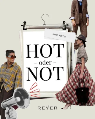 Karo ist wieder da – aber die entscheidende Frage ist: Wollen wir es überhaupt zurück? 🍂

Kaum wird es draußen kühler, taucht es wieder auf: Karomuster, Tartan, Plaid und Check. 🧥 Vom klassischen Blazer über Mäntel bis hin zu Röcken und Accessoires – das Muster gehört für viele untrennbar zur Herbstmode. ✨

Dabei ist Karo alles andere als ein kurzfristiger Fashion-Trend. 🧵 Seine Geschichte reicht Jahrhunderte zurück und reicht von schottischem Tartan über britische Tradition bis hin zu ikonischen Designer und Marken wie Burberry und Vivienne Westwood.

Heute erlebt das Karomuster im Herbst wieder ein Comeback – klassisch, oversized, farbenfroh oder ganz neu interpretiert. 🍁 Und genau deshalb wollen wir wissen, wie Sie dazu stehen.

Unser Team hat bereits abgestimmt. 🔥❌
Jetzt sind Sie dran: HOT oder NOT?

Wenn HOT: Warum gehört Karo für Sie zum Herbst?
Wenn NOT: Warum darf dieser Trend gerne im Schrank bleiben? 👀

Schreiben Sie Ihre Meinung in die Kommentare – und lassen Sie uns diskutieren. 💬

#reyerlooks #hotornot #karo #fashiontrends #herbstmode 

Karomuster / Karo / Herbstmode / Herbsttrends / Fashion Trends / Trendmuster / Tartan / Plaid / Check / Herbst Outfit / Styling / Modetrends 2026