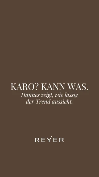 Unsere neuen Herren-Overshirts sind da und bringen genau das richtige Maß an Farbe, Muster und Lässigkeit in die neue Saison. 🍂 Hannes trägt im Reel die rote Variante - erhältlich ist das Overshirt aber auch in Blau. 👀

Kombiniert wird das Ganze natürlich REYER-Style: mit einer karierten Hose von @rossi_pants , Sneakers und unseren neuen, superlässigen Schals. 🧣🤎 Ein Look mit vielen Details, die zusammen einfach funktionieren.

Und ganz ehrlich: Ein Overshirt ist im Herbst einfach ein echtes Styling-Must-have. Ob als leichte Jacke oder als zusätzliches Layer über dem Outfit - easy zu kombinieren und trotzdem alles andere als langweilig. 🍂

Die neuen Overshirts sind exklusiv bei uns im Store in Hallein erhältlich. 🛍️

❤️ oder 🩵 - welche Farbe würden Sie wählen?

#reyerlooks #herrenmode #fallfashion #herbstmode #overshirt